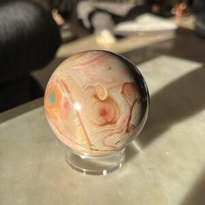 SOLD Elegant Multicolor Polished Jasper Sphere Orb